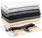 Feuilles de feutrine noire et blanche : ZAIONE 7 rouleaux de 21 x 90 cm Feuilles de feutre doux assorties Rouleau épais pour travaux manuels