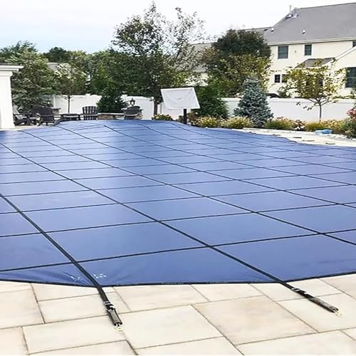 JLXJYS Winter Inground Pools Safety Covers Round, 24ft/23ft/22ft/21ft/20ft/19ft/18ft/17ft/16ft/15ft, Heavy Duty Pool Safety Cover with With Spring, Buckle & Anchor (Size : 1 5ft/4.5m)