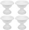 Gadpiparty 4pcs Roman Flower Pot Pedestal Planter Small Indoor Plants Urn Planter for Outdoors Indoor Plant Compost Flowerpot Storage Succulent Flower Pot Urn Pot Pillar Vintage Plastic White