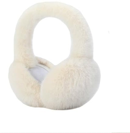FFWTPY Winter Ohrenwärmer Damen Faltbare Warme Ohrenschützer Plüsch Earmuffs Outdoor Kälteschutz Kunstfell Ohrenwärmer Kalte Winterzubehör für Frauen Mädchen Ski Laufen Camping