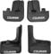 Cross Auto Accessories-Spritzschutz Set Kompatibel Mit Ford Courıer Custom Fıt Vordere und hintere Gummispritzschützer, Reifenschutz, Zubehör für Radkästen 4 PCS