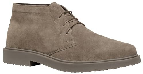 Geox U Massimiano A, Stivale alla Caviglia Uomo, Grigio Tortora, 44 EU