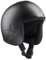 BANDIT Jet SKY3 Open Motorcycle Helmet Matte Black Central Bezel Side Star Embossed Custom Biker Style Dull Black Open Helmet SKY3 (M)