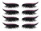 Autocollants pour Cils avec Cils, 4 Paires D'Autocollants pour Cils Réutilisables, les Faux Cils Sont Imperméables et Faciles à Porter, Faux Cils, Autocollants (Rose 4 paires /