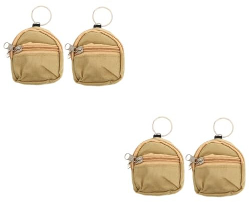 WRITWAA 2 Sätze 2 STK Mini-Rucksack Mini-Sachen für den Geldbeutel Mini-Tasche für Münzwechsel Münze Schlüsselanhänger Bags Schlüsselringe Schlüsselbund Portemonnaie Geldbörse Nylontuch