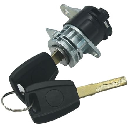 Arotzelox Cerradura de puerta para Boxer Ducato Jumper Doblo 4162.SK Barril Cerradura de puerta trasera abatible con 2 llaves 4262SK