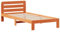 vidaXL Massivholzbett, Holzbett ohne Matratze, Bettgestell mit Kopfteil Lattenrost, Bett Einzelbett für Schlafzimmer, Wachsbraun 90x190cm Kiefernholz