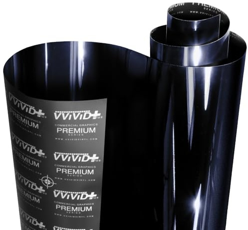 VViViD+ Ultra Gloss Midnight Metallic Blue Vinyl Car Wrap (3ft x 5ft)