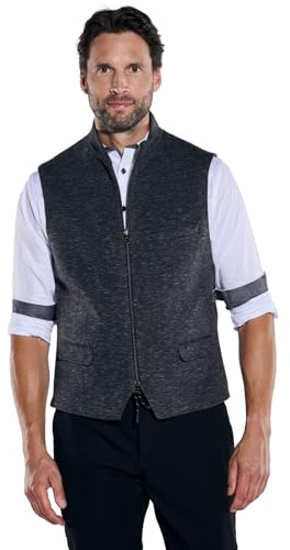 engbers Herren Sakko-Weste mit Zipper, Saphirblau