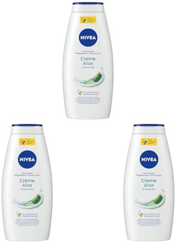 NIVEA Creme Aloe - Gel de ducha, 750 ml (Paquete de 3)