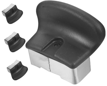 TOPBATHY 4stücke Topfgriff-ersatzteile Für Soßentopf Und Drucktopf Mit Kurzer Seite Passend Für Schnellkochtöpfe Und Dampfgarer Schwarzer Ohr-ersatz Für Kochgeschirr