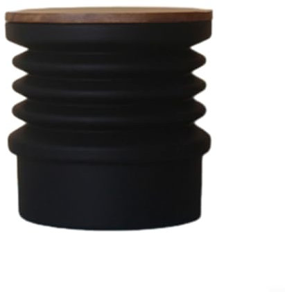 Besshepplo Kaffeemühle DF64 Kaffeemühle mit Luftbehälter, Kaffeemühle zum Ausblasen, 7,6 x 7 x 7 cm (Holzdeckel)