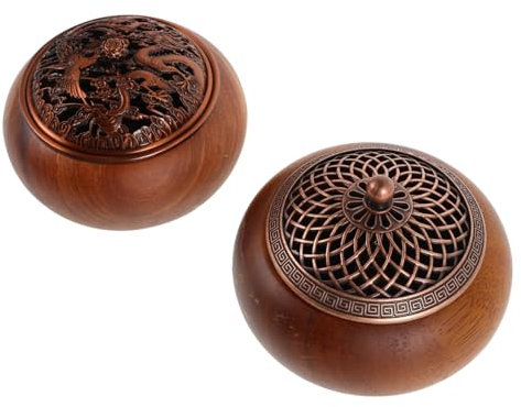 IMIKEYA 2st Räuchergefäß Brötchenhalter Haarknotennetz Haarknotenabdeckung Fan-Dekoration Kinderbrötchen Hut-Stirnband 1/2 Auf 3/8 Adapter Wasserhahn Auf Schlauchadapter Nussbaum Coffee