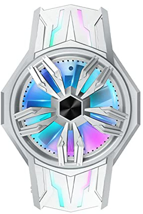 aqxreight S1-3030 Semiconductor Handy Cooler RGB Mobiltelefon Smartphone-Kühllüfter Low Rauschen für Spielfilm Live Streaming Vlog Support 68-93 Mm Breite Telefone Große TEC mit 30 × 30 Phon