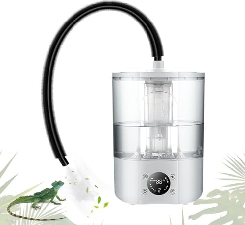 Reptilien Luftbefeuchter,4l Terrarium-Nebelmaschine,Mit Ultraleiser ZerstäUber Und Trockenlaufschutz,Luftbefeuchter FüR Reptilien, Amphibien, Nasspflanzen
