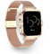 Luxora - Reloj inteligente para mujer - Pantalla AMOLED de 1,75 pulgadas - Llamadas Bluetooth - NFC - Impermeable IP68 - SOS - Pulsera dorada (dorado)