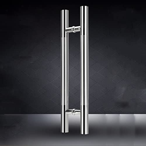 DUANHOZ Manija de Puerta corrediza de Acero Inoxidable Cepillado de Estilo Moderno de 70 cm para Puerta de Vidrio Interior o Exterior. Tirador de Empuje.