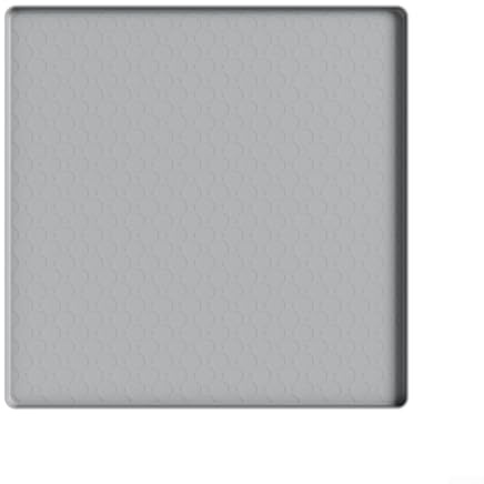 Non-Slip Silicone Mat 50X50cm Raised Edge Drip Tray For Fridge Or Washing Machine Floor Protection, Waterproof Spill Containment Pad For Kitchen Appliances And Potted Plants(Gray A)
