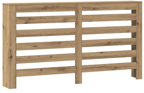 vidaXL Radiator Cover Oak 149 x 20 x 82 cm Engineered Wood