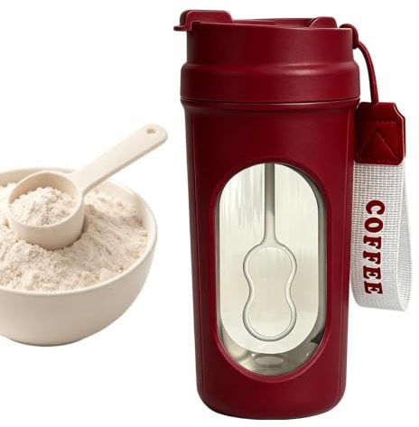 Shaker elettrico – Bottiglia portatile per miscelazione automatica, multi funzione, per mescolare proteine latte in polvere, per miscelare delicatamente miele in polvere, casa, palestra, viaggi, 18,3