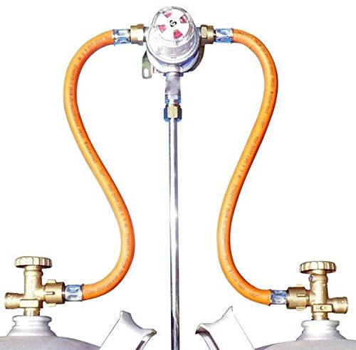 TGO Gasversorgung Umschaltanlage MULTIMATIK 30 mbar Prüfventil + 2 HD-SCHL. 10mm