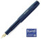 Kaweco Classic Sport Fountain Pen (Fine Nib) + Pack of 6 Blue Ink Cartridges (Navy)