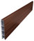 8' (2.4m) Walnut Long Composite Fence Board Plastic Eco Fencing Panel Plank Gravel Board