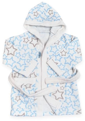 Ti TIN Accappatoio Bambino Bambina in Spugna di Cotone Assorbente e Morbido con Cappuccio Cintura e Tasca