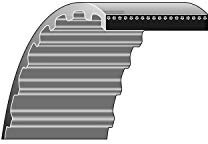 RATIOPARTS 8-801 Courroie d'entraînement type 7-S8-M-250