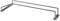 Abcsea Porte-Verres à vin 1 rangée, Porte-Verre à Pied Suspendu Fini Chrome,Support de Verre à vin de 30cm pour Bar ou Cuisine