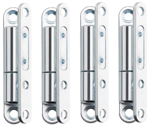 SOTECH 4 Stück Türbänder Aufschraubband 15 x 83 mm Scharnier Renovierband für Innentüren zum Aufschrauben (Stahl verzinkt)
