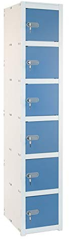 Taquilla Metálica 6 Puertas 1 Módulo Med: 1800 x 280 x 520 mm. Desmontado