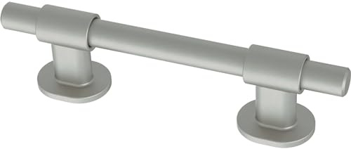 Franklin Brass 5 Pack Matte Brushed Nickel Cabinet Handles Adjustable Drawer Pulls for Kitchen Cabinet Knobs Dressers and Cupboards Fits 1-3/8 to 4 Inch (35–102mm) Hole Center | Adjusta-Pull™