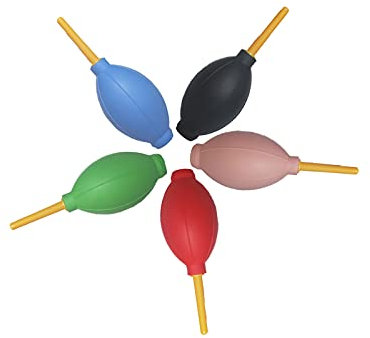 Reinigungsset FüR Kamera Blasebalg Dust Blower Kamera Und Objektivreinigung Gummi GebläSe Reinige StaubgebläSe StaubgebläSe Reiniger FüR Kameras, Objektive, Filter, Tastaturen Usw.(Groß) 5 StüCke