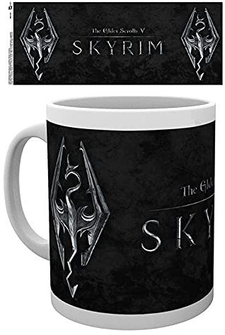 Skyrim - Tasse - Dragon Logo - Kaffeebecher - The Elder Scrolls - Mug - Seal of Akatosh - keramik - Geschenkbox