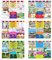 Melissa & Doug | Pack mit 6 wiederverwendbare Sticker-Blöcken – Spielhaus, Ankleiden, Lebensräume, Meine Stadt, Fahrzeuge und Feen.