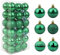 Feliciay 36pcs Christbaumkugeln Sortiert Anhänger Bruchsicheres Ornament Set Weihnachtsbaumschmuck Hängende Dekoration Saisonale Feiertage Hochzeit Party Deko Anhänger (Grün, 4 cm)