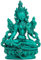 HIMALAYAN BAZAAR Grüne Tara-Statue, Alter Decor aus Kunstharz, Buddha-Figur