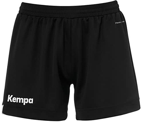 Kempa Damen 200362301-Klassische Klassische Shorts, Schwarz/Weiß, M