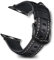 RoYiio Bracelet Cuir Compatible avec Apple Watch 42mm 44mm 45mm 46mm 49mm Bracelet de Montre en Cuir Ciré à l'huile pour iWatch Series 10/9/8/7/6/5/4/3/2/1/Ultra 2/SE 2 - Noir