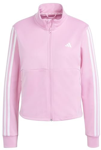 adidas Damen AEROREADY Train Essentials 3-Stripes Track Jacket Trainingsjacke, Bliss pink, XL