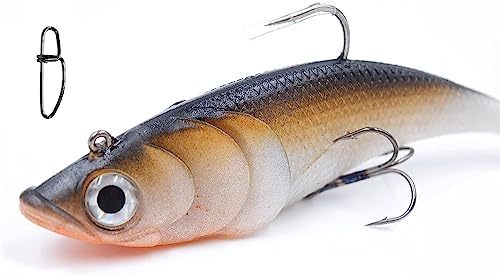 blntackle76 Set Gummifisch vorgebleit 20cm, 105 gr, Kunstköder Gummiköder von Behr Big Bait Hecht, Waller, Dorsch + Gratis Snap (Set#4)