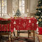 AIBIIN 56x84inch Christmas Tablecloth Xmas Tree and snowflakes Waterproof Table Cover Holidays Tablecloth for Festival Dinner Party
