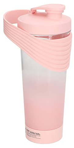 Bouteille Shaker électrique Pour Protéines, Bouteille Shaker De 800 Ml Pour Mélanges De Protéines, Tasse De Mélange Rechargeable Par USB Pour Milkshakes Au Café, Au Lait Et Au Chocolat(Rose)
