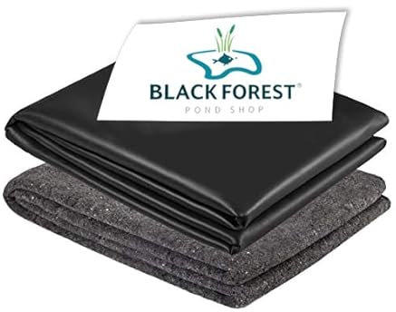 Black Forest Pond Shop Teichfolie mit Vlies - Teichfolie 6 x 5 m aus EPDM Folie mit Teichvlies 500 g/m² für Teich Schwimmteich Gartenteich Badeteich - Teichfolie 1mm kaufen