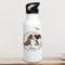 Trinkflasche Edelstahl Trinkbecher wild Pferde Pferd Pony Mädchen & Wunschnamen personalisiert Silikonmundstück & Strohhalm trk5 trk6 trk7 trk8 trk9 - ausgewählte Größe: *Trinkflasche mit 600ml*
