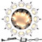 12er Set Warmweiß Bodeneinbaustrahler Aussen LED, Ø31mm 12V Mini Spots Bodeneinbauleuchten Treppenspots, IP67 Wasserdicht Treppenbeleuchtung Deck Light für Küche Garten Gehweg Holzbrücke