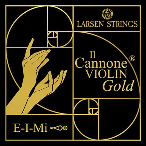 LARSEN STRINGS Violin-Saiten Il CANNONE Gold E Soloist Karbonstahl