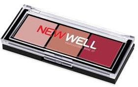 NEWWELL Lidschattenpallette 3 Farben, hohe Deckkraft, intensive Pigmentierung (Glow)