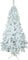 Albero di Natale Effetto Realistico Rami Fissi Apertura ad Ombrello Ignifugo Montaggio Facile (210 cm, Bianco Standard)